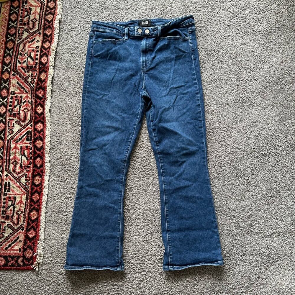 Paige Claudine Cropped Flare Jeans